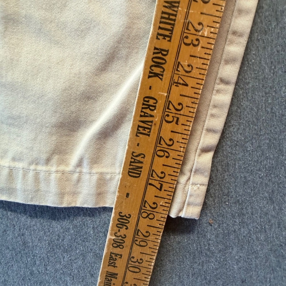 VTG Polo Ralph Lauren Andrew Pant Mens 35x31 Tan Khaki Double Pleated Chino - Picture 4 of 8